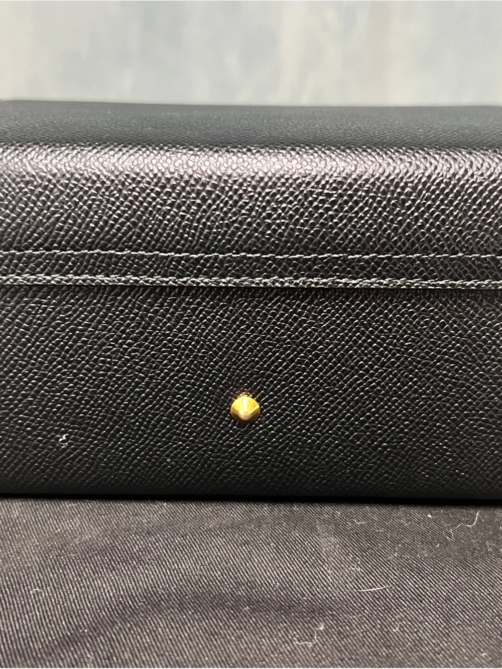 Mark Cross Box Leather Bag Black